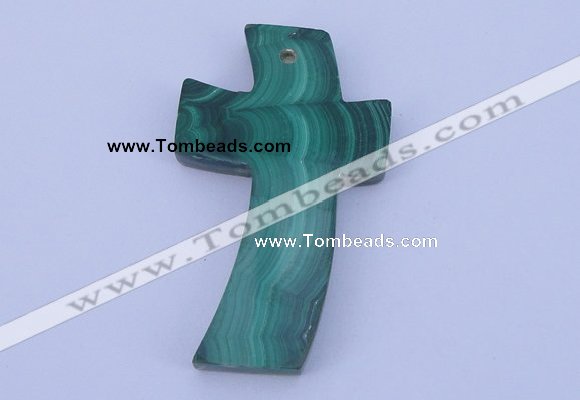 NGP191 30*51mm cross synthetic malachite gemstone pendant jewelry