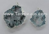 NGP2104 40*50mm - 55*65mm freeform druzy agate gemstone pendants