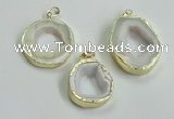 NGP2121 20*25mm - 30*40mm freefrom druzy agate pendants