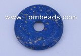 NGP217 5*30mm fashion dyed lapis lazuli gemstone donut pendant