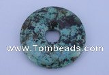 NGP220 7*40mm fashion african turquoise gemstone donut pendant