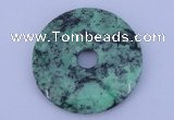 NGP221 6*45mm fashion african turquoise gemstone donut pendant