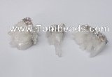 NGP2254 20*30mm - 25*35mm nuggets druzy quartz pendants