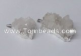 NGP2328 20*30mm - 25*35mm nuggets druzy quartz pendants