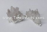 NGP2331 30*35mm - 35*40mm nuggets druzy quartz pendants
