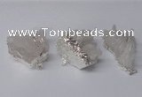 NGP2332 30*35mm - 35*40mm nuggets druzy quartz pendants