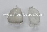 NGP2362 25*40mm - 35*45mm freefrom druzy agate pendants