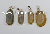 NGP2391 12*25mm - 20*30mm freeform druzy agate pendants