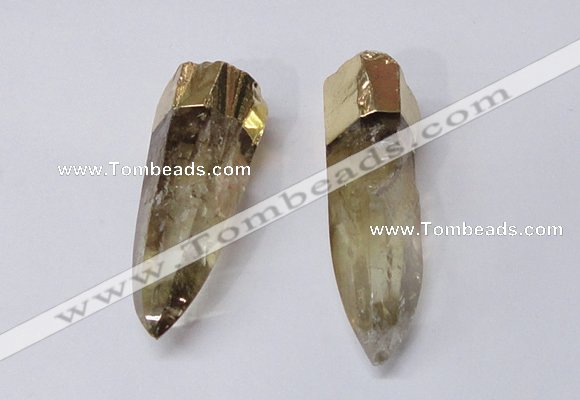 NGP2415 15*60mm - 18*70mm sticks quartz pendants wholesale