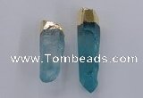 NGP2428 15*50mm - 18*65mm sticks dyed white crystal pendants