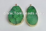 NGP2474 45*55mm - 50*65mm freeform druzy agate pendants wholesale