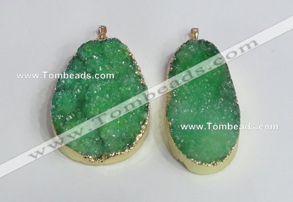 NGP2474 45*55mm - 50*65mm freeform druzy agate pendants wholesale