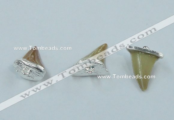 NGP2496 15*18mm - 18*20mm shark teeth pendants wholesale