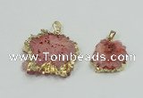 NGP2508 18*25mm - 30*40mm freeform druzy agate pendants