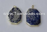 NGP2518 30*40mm - 35*45mm freeform lapis lazuli gemstone pendants