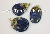 NGP2519 30*45mm - 40*50mm freefrom lapis lazuli pendants