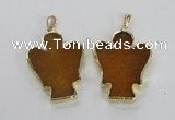 NGP2578 30*40mm angel agate gemstone pendants wholesale