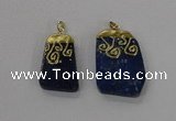 NGP2625 25*35mm - 35*45mm freeform lapis lazuli gemstone pendants