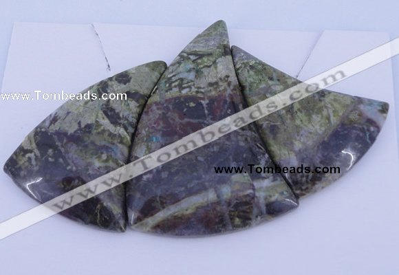 NGP27 Green rain forest stone pendants set jewelry wholesale