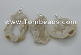 NGP2700 30*40mm - 50*65mm freeform druzy agate pendants