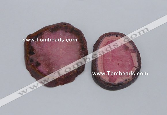 NGP2713 45*50mm - 55*75mm freeform druzy agate pendants