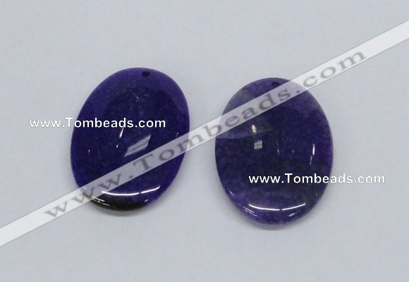 NGP2747 35*50mm oval agate gemstone pendants wholesale