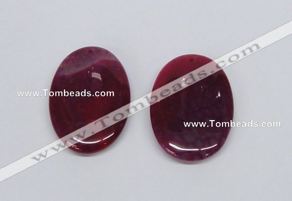 NGP2748 35*50mm oval agate gemstone pendants wholesale