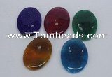 NGP2751 35*50mm oval agate gemstone pendants wholesale