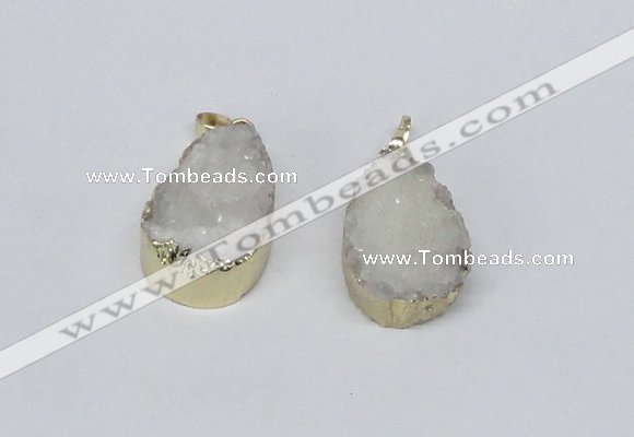 NGP2772 18*25mm - 20*30mm freeform druzy agate pendants