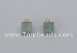 NGP2779 10*12mm - 12*14mm cube amazonite gemstone pendants