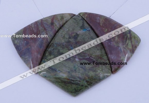 NGP28 Green rain forest stone pendants set jewelry wholesale