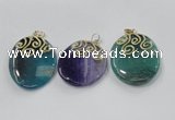 NGP2834 30*35mm - 35*45mm freeform agate gemstone pendants wholesale