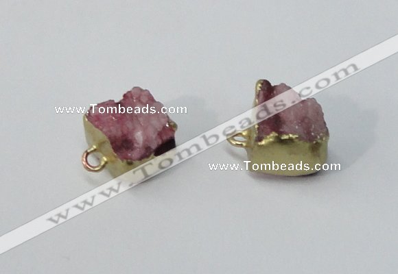 NGP2892 8*10mm - 10*12mm freeform druzy agate pendants