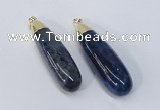 NGP2922 16*58mm - 18*60mm teardrop agate gemstone pendants