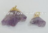 NGP2949 20*25mm – 25*40mm freeform amethyst gemstone pendants