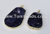 NGP2956 25*35mm - 35*45mm freeform sodalite pendants wholesale