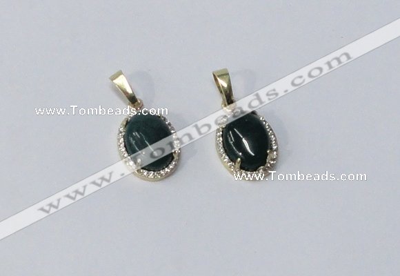 NGP3000 10*14mm oval agate gemstone pendants wholesale