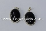 NGP3018 20*30mm oval agate gemstone pendants wholesale