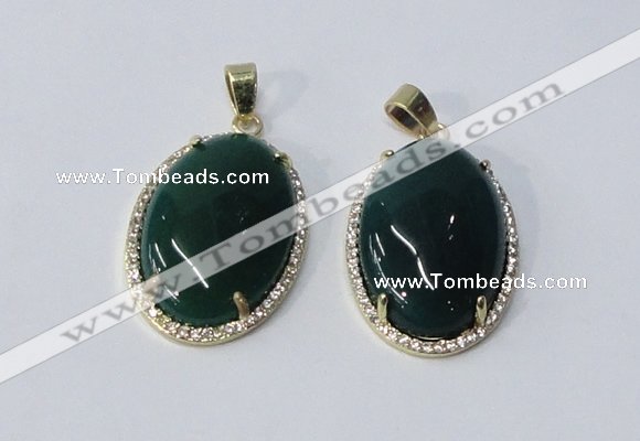 NGP3019 20*30mm oval agate gemstone pendants wholesale