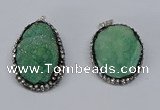 NGP3095 25*35mm – 30*40mm freeform druzy agate pendants