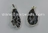 NGP3099 25*40mm - 30*50mm freeform druzy agate gemstone pendants