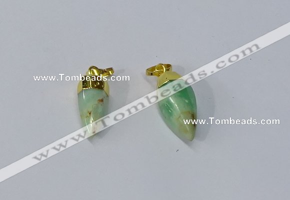 NGP3108 10*20mm - 10*25mm sticks Australia chrysoprase pendants