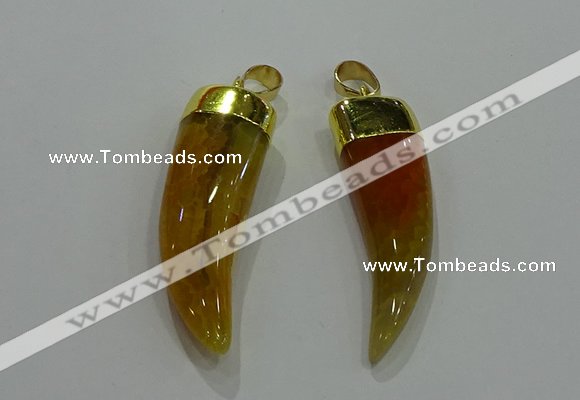 NGP3110 10*40mm - 12*45mm oxhorn agate pendants wholesale