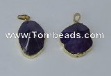 NGP3162 22*30mm - 25*35mm freeform amethyst gemstone pendants