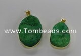 NGP3215 30*40mm - 35*45mm freeform druzy agate pendants