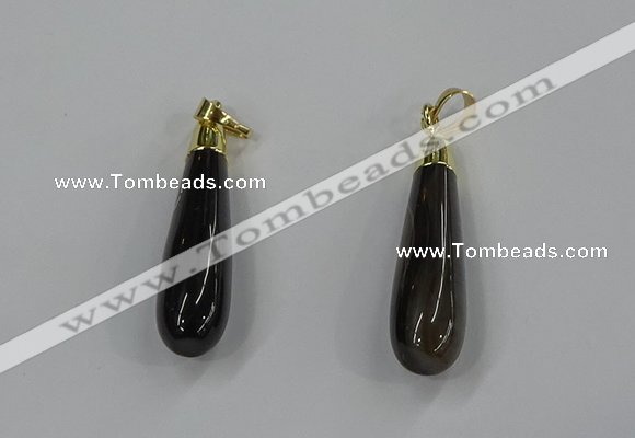 NGP3226 9*38mm - 10*40mm teardrop agate gemstone pendants