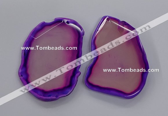 NGP3240 55*65mm - 50*75mm freeform agate slab pendants