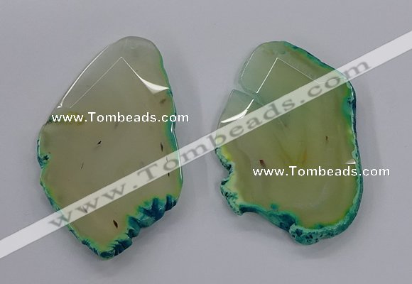 NGP3243 55*65mm - 50*75mm freeform agate slab pendants