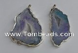 NGP3365 40*45mm - 45*60mm freeform druzy agate pendants