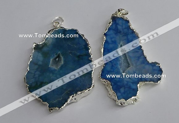 NGP3367 40*45mm - 45*60mm freeform druzy agate pendants